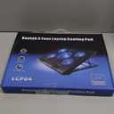 Kootek Laptop Cooling Pad, Laptop Cooler with 5 Quiet Fans for 12"-17" Computer PC Notebook Gaming Laptop Fan, Height Adjustable Laptop Cooling Stand Laptop Accessories, Blue