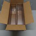 STORi SimpleSort 6-Piece Stackable Clear Drawer Organizer Set | 12" x 3" x 2" Rectangle Trays | Narrow Makeup Vanity Storage Bins and Office Desk Drawer Dividers | Made in USA