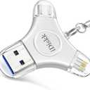 App-le Certified iDiskk 128GB Phone flashdrive iPhone 17 16 Photo Stick USB C iPad Pro Android Samsung for iPhone 15/14/14 PRO/13/13 PRO/12 pro/12 Mini/XR/X, iPhone USB Storage for PC,MacBook