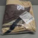 Vailge 2-Seater Heavy Duty Patio Bench Loveseat Cover, 100% Waterproof Outdoor Sofa Cover, Lawn Patio Furniture Covers with Air Vent, Small(Standard), Beige & Brown