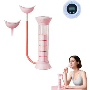 Digital Breathing Dumbbells with Adjustable air holes, Load Bearing Breathing Training Device, Abdominal Breathing Capacity, Slimming Belly, Breathing Resistance Training Dumbbells (Pink)