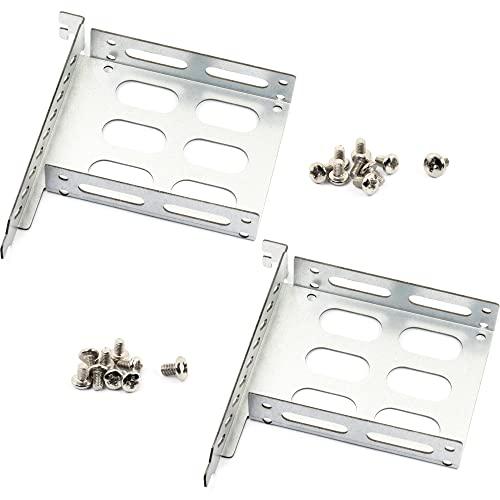 2pcs 2.5" Hard Drive Tray Holder for PCI SSD HDD Metal Mounting Bracket Adapter
