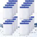 16 Count Large Filter Cartridges Compatible with Whisper Bio Bag Filters, Large Aquarium Filter Cartridge for Whisper 20i 40i, IQ20/30/45/60, PF20/30/40/60 and Repto Filter