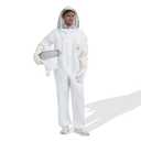 Professional Bee Suit - Beekeeping Suit Beekeeper Suit for Men Women with Sheepskin Gloves& 2 Ventilated Fencing Veil Hood(XXL)