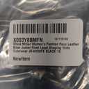 Olivia Miller Women's Fashion Faux Leather Biker Jacket Rivet Lapel Shaping Moto Outerwear (Black)