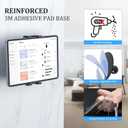 OHLPRO Tablet Wall Mount Holder for iPad, 360° Adjustable Swivel No-Drill 3M Adhesive Stand for Kitchen Compatible with 5-13 Inch Smartphones iPads Samsung Tab Fire HD Kindle & More Devices