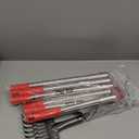 FUSBUNTY Pooper Scooper, Long Handle Dog Pooper Scooper, Heavy Duty Stainless Steel Rake with Tray & Spade Set for Pet Waste Removal, for Grass, Dirt or Gravel (Red)