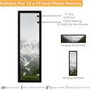 Wood 13x39 Puzzles Frame Black for Wall Hanging, 13 x 39 Picture Frame Poster Photo Frame for Wall Horizontally or Vertically, Black, 1 Pack