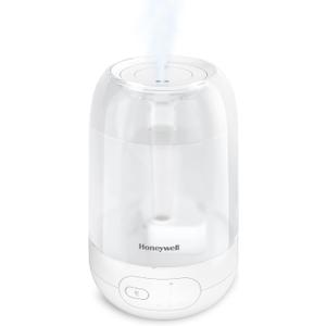 Honeywell Ultra Comfort Cool Mist Humidifier With Humidistat, 1.5 Gal Tank, No Filter, Digital Controls, Cleaning Brush Included, Ultra Quiet, Use With Essential Oils, White, HUL565W