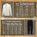 Men's Renaissance Costume Halloween Medieval Pirate Shirt Ankle Banded Pants Viking Belt Accessories (Black, L)