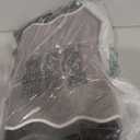 Scalloped Black Gray Kitchen Mats Rugs Sets of 2 Cushioned Anti Fatigue Floor Mat Waterproof Kitchen Rugs Non Slip Foam Comfort Standing Mat for Sink Laundry (17.3"x30"+17.3"x47")