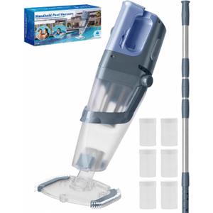 Cordless Handheld Pool Vacuum Cleaner for Inground Pool with Pole