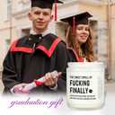 Shqiueos Funny Graduation Gift for Her Him, Graduation Candle for Women Men Lavender Scented 7oz, 2026 Graduations Gifts for Masters Degree, College, High School, PhD Grad Gift for Nurse Law School