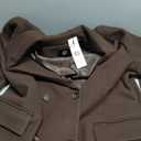 IDEALSANXUN Womens Long Wool Coat Double Breasted Trench Coat Fall Winter Clothes XL