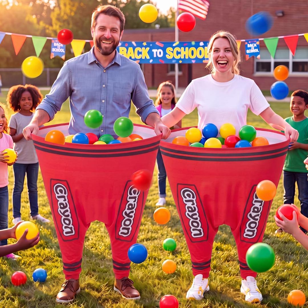 Hollowfly 22 Pcs Granny Pants Yard Game Back to School