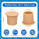 Pool Fence Caps 25Pcs Silicone Pool Fence Hole Caps with Easy Pull Tab, Pool Deck Sleeve & Patio Ground Plugs for 1-Inch Removable Safety Fence,Weatherproof,Compatible with Most Pool Barrier Systems