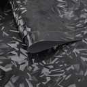 Lypumso PET Forged Carbon Fiber Vinyl Wrap, Glossy Car Vinyl Film for Automotive with Air Release Technology for Vehicle Decal DIY Interior Exterior Decoration (3D Black Forged, 1ft x 5ft)