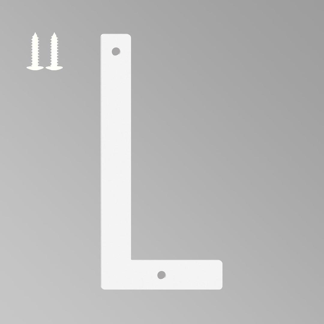 5 Inch White House Numbers for Outside, Metal Letters for Outdoor Signs, Anti-rust Aluminium House Address Letters for Front Door, Office, and Garden Decoration (Letter L)