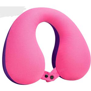 COOLBEBE Kids Travel Neck Pillow, Softly Double Support Travel Pillow for Car & Airplane, Traveling Gifts for Toddler & Children (Black)