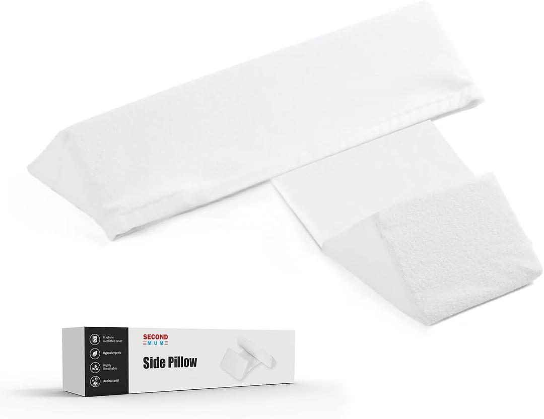 Soft & Comfort ab Sid Slpr Wdg Adjustable Breathable Cushion Supports Front and Back, White