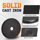 Yes4All 1-inch Cast Iron Weight Plates for Dumbbells – Standard Weight Plates (Combo 10lb x 4pcs)