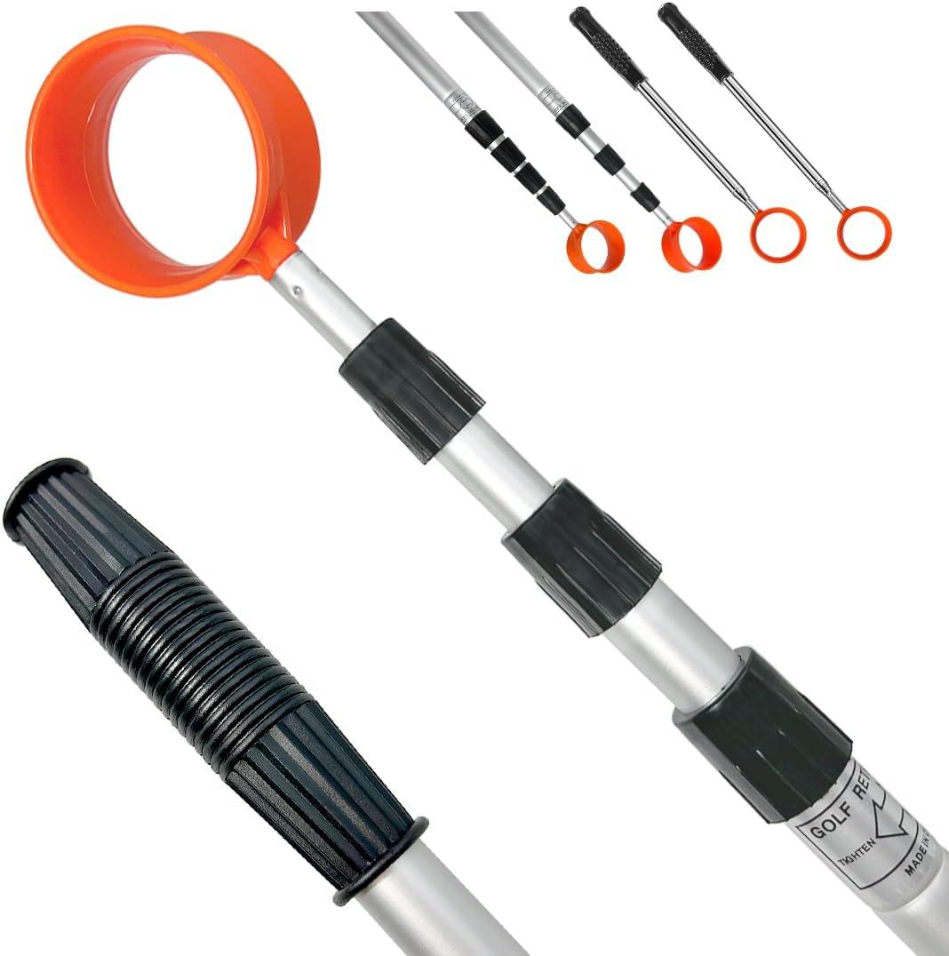 SPEENSUN Golf Ball Retriever Telescopic,Golf Ball Water Retriever,Max 12Ft Lightweight Aluminum Alloy Golf Ball Grabber,Not Easy to Break and No Corrosion Golf Ball Retriever for Water and Bushes