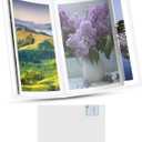 SXhyf A3 Diamond Painting Storage Book for 60 Diamond Art Pics, 30 Pages Art Storage Book, Presentation Portfolio Folder for Artwork (White, A3-16.5 x 12.1 in)