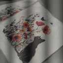 2 x NAMQUL Cute Black Cat Canvas Tote Bag for Women with Zipper Pockets - Large Reusable Shopping, Grocery, Gym & Book Carry Bag, Aesthetic Work Tote Design, Eco-Friendly Gift for Cat Lovers