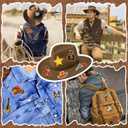 8 x AUGSUN 36pcs Western Iron On Patches Brown Theme Iron on Patches for Boys Western DIY Sew Applique Repair Patch Cute Sew on Patches for Clothing Jacket Jeans Pants Dress Backpack Hats Decorations