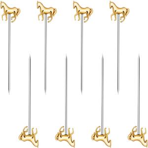 Horse Cocktail Reusable Picks Martini Toothpicks Metal Toothpicks Fancy Toothpicks For Appetizers 8 Pieces