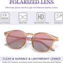 SIPHEW Classic Small Round Sunglasses for Women/Men, Retro Sunglasses Polarized UV Protection Lens for Outdoor/Driving