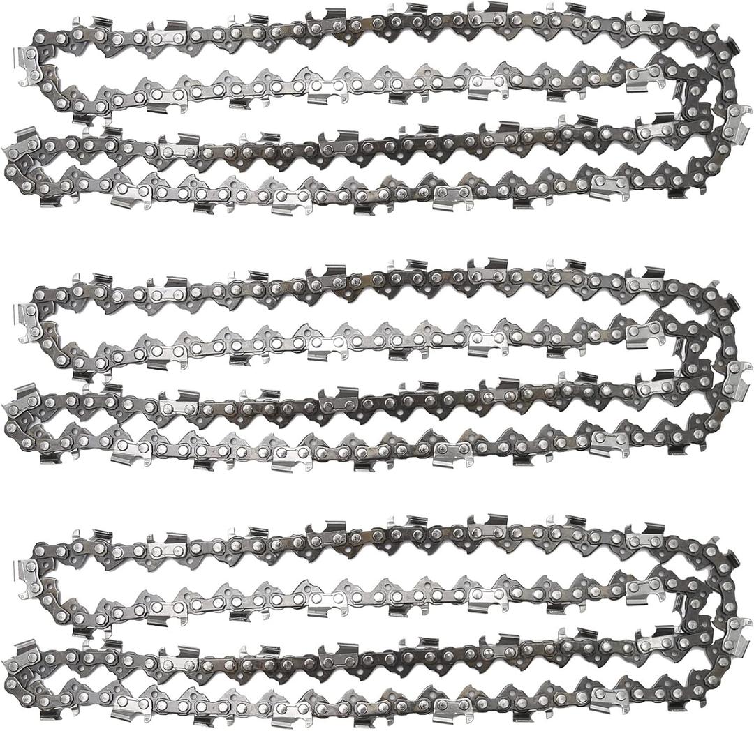 3 Pack 20" Chainsaw Chain 325" Pitch 058 Gauge 76DL Replacement for Blue Max 53543 8901 8902 Replacement for Husqvarna Stihl Poulan Craftsman Chainsaws