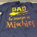 Magical Dad Manager of Mischief Birthday Family Matching T-Shirt L