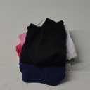 Resinta 6 Pack Cotton Girls Long Sleeve Shirts Toddlers Cotton Long Sleeve Tees Basic Crewneck Tops for Girls Daily Wear (5-6 Years, Black, Navy, Light Grey, White, Pink, Hot Pink)