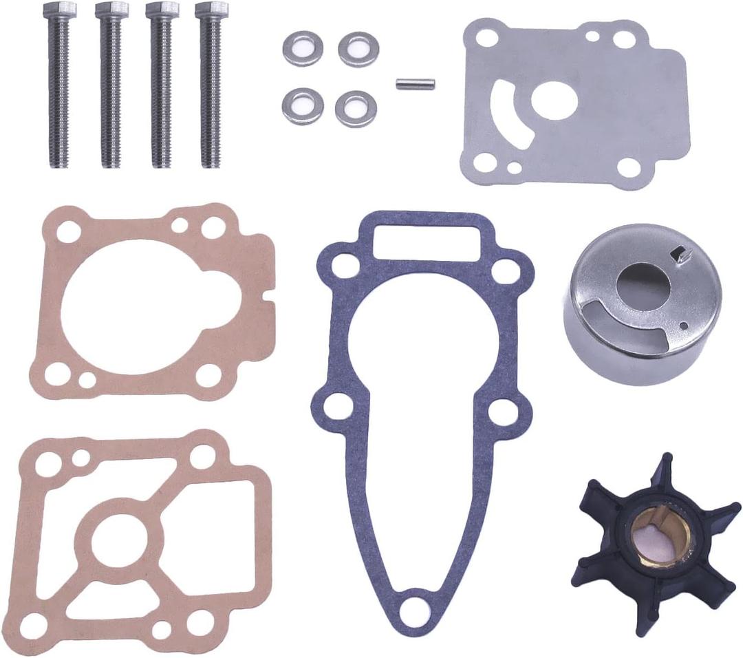 SouthMarine Boat Engine 3B2873220/1 3B2-87322-2 3B2873222M Water Pump Repair Kit for Nissan Tohatsu Outboard 8HP 9.8HP M8B M9.8B NS8B NS9.8B/46-803750A03 803748K01 803748Q01 for Mercury, fit 18-48317