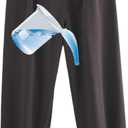 WEEOATAR Waterproof Patient Care Trousers,Reusable Incontinence Pants,Leak-Proof and Washable Urinary Incontinence Pants for Bedridden,Elderly,Mobility Impaired,Women on Periods(Long,Grey,XL)