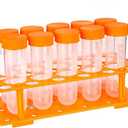TEKEFT Primary Science Jumbo Test Tubes with Stand, Set of 10 Tubes, Ages 3+