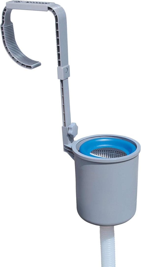 Bestway 58233E 800 GPH Above Ground Swimming Pool Surface Skimmer Debris Cleaner with Quick Set Up & Adjustable Mounting Bracket for Customized Height