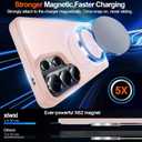 2 x For Samsung Galaxy S26 Ultra Case with Kickstand,1*Screen Protector,[Compatible with Magsafe]Translucent Matte Military-Grade Protection,Magnetic Phone Case for Samsung Galaxy S26 Ultra,6.9"-Pink