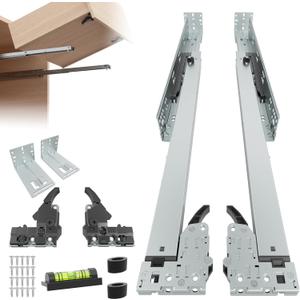 5Pair(10Pack) 18 Inch Undermount Drawer Slides with Rear Mount Bracket