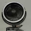 Camping Rechargeable Fan, Battery Operated with Timer, Powerful Airflow Portable Fan, Strong Clip Fan with Light & Hook for Tent Outdoor Travel BBQ Hurricane Power Outage