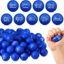 Shappy 72 Pcs Inspirational Stress Relief Balls Motivational Stress Ball Encouraging PU Bulk Balls for Adults Small Therapy Fidget Relief Toys for Valentines Gifts (Blue)