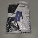 uideazone Mens Golf Shirt Dry Fit Athletic Polo Shirts Moisture Wicking Performance 3D Print Short Sleeve (3X-Large, Black White)