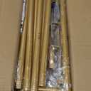 Over The Table Rod Stand with Clamps Adjustable 47"-98" Length 30"-43" Height Gold Table Arch Stand Hanging for Decoration Flowers Display Wedding Birthday Party Halloween Christmas