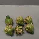 Timgle 6 Pcs Green Artificial Artichokes Fake Vegetables and Fruits for Summer Kitchen Wedding Bowl and Vase Decorations (Small)