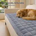 Smiry Non Slip Couch Covers for Dogs, Fuzzy Pet Couch Covers for 2-3 Cushion Sofa Pet Friendly, Soft Sofa Slipcovers Cushion Furniture Protector Washable (Grey, 27.6" x 59")