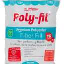 Fairfield The Original Poly-Fil, Premium Polyester Fiber Fill, Soft Pillow Stuffing, Stuffing for Stuffed Animals, Toys, Cloud Decorations, and More, Machine-Washable Poly-Fil Fiber Fill, 16-ounce Bag (16 oz)