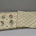 patdrea Designer Throw Pillow Covers Set of 2,Square Euro Retro Style Light Brown Linen with Floral Pattern Pillow Cover,Decorative Pillowcases Cushion for Bed Living Room Outdoor Car,18"x18"