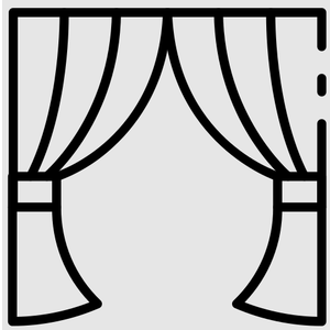 42"x80" White Curtains