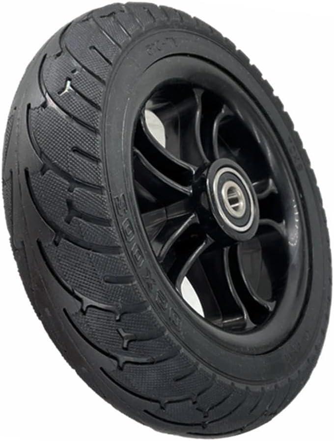 200x50mm Solid Tire Wheel, CATAZER Rubber 8 Inch Electric Scooter Tires Durable Explosion-proof Tyre Suitable 10mm Bearing (6200) E-Bike Scooter Replacement Wheels
